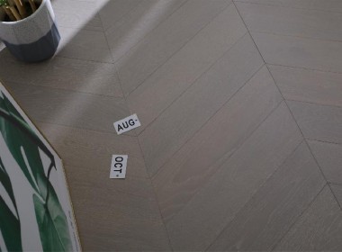 櫟木新三層 魚(yú)骨拼 青松落色