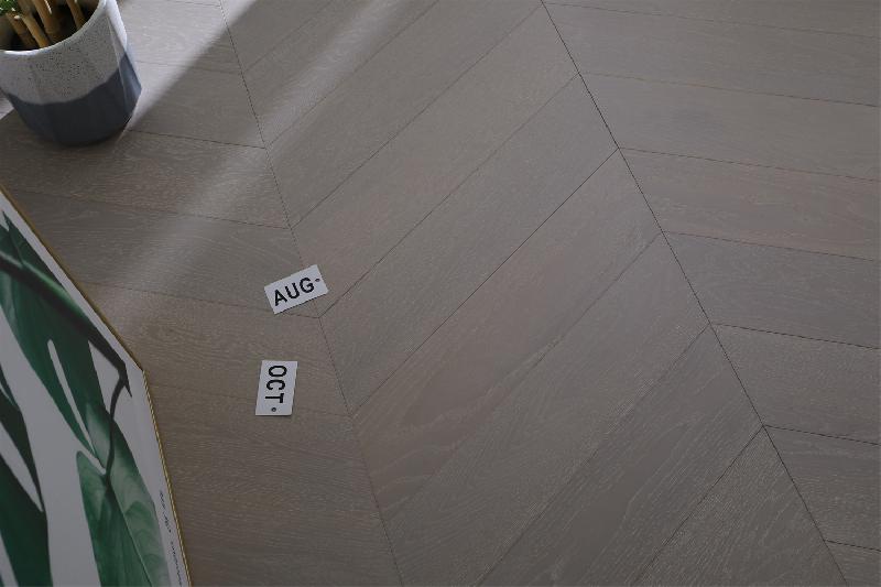 櫟木新三層 魚(yú)骨拼 青松落色